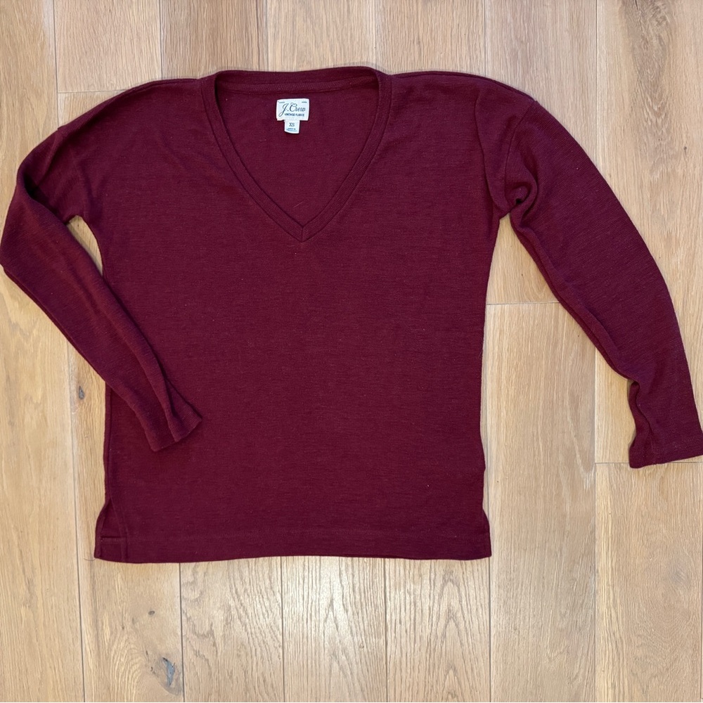 J. Crew Vintage fleece V-Neck Sweater size XS